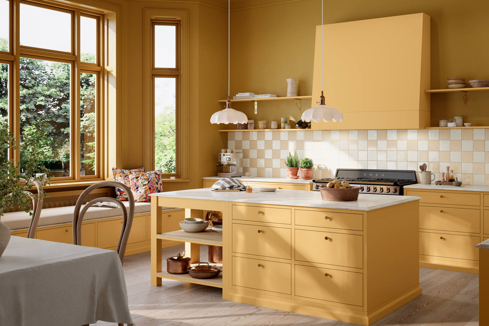 Sammen med Dagny Thurmann-Moe og Koi Fargestudio har vi utviklet seks nye jubileumsfarger som passer perfekt på et kjøkken.