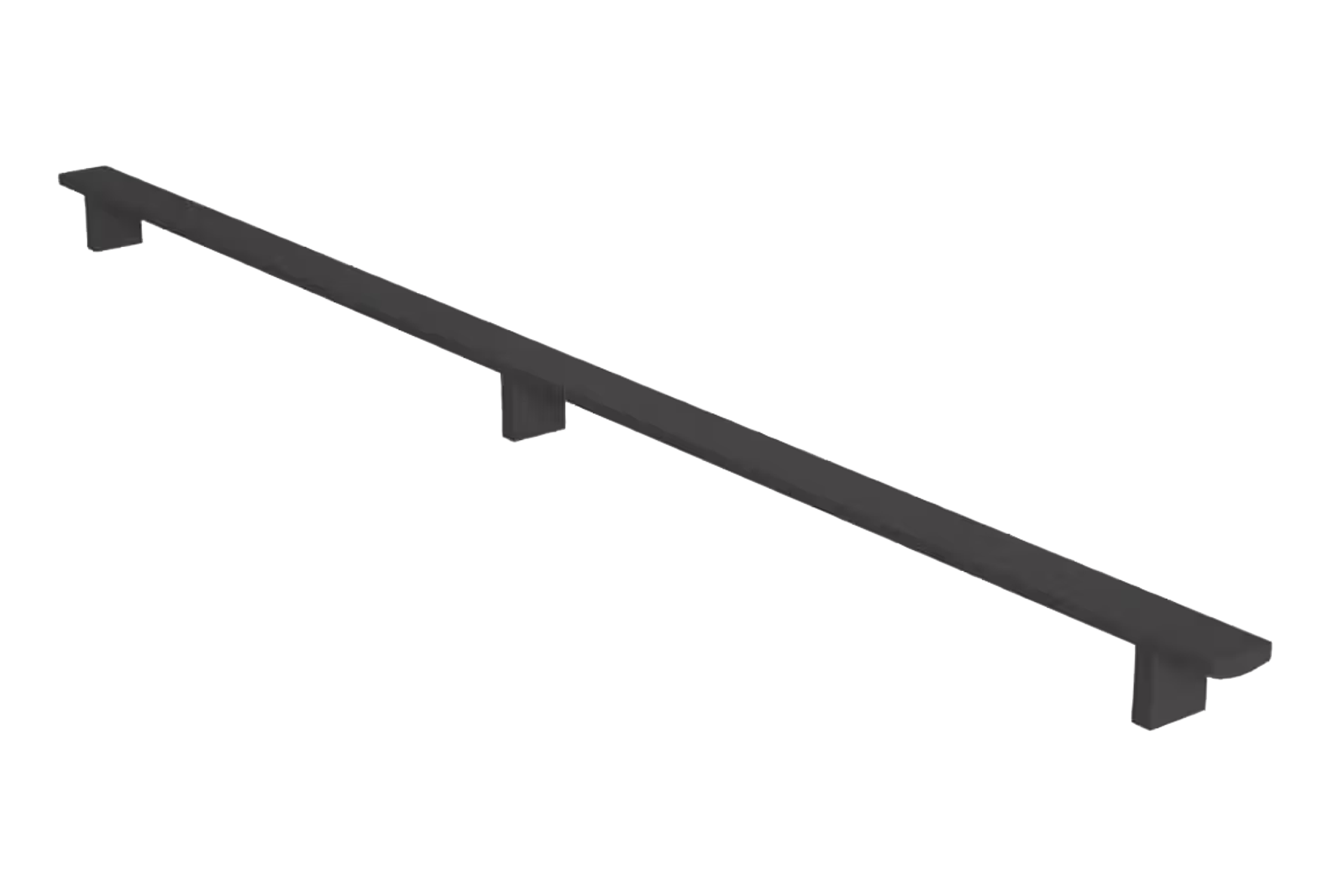 Håndtak i sort metall spesielt tilpasset høyskap eller ekstra høye skapdører.