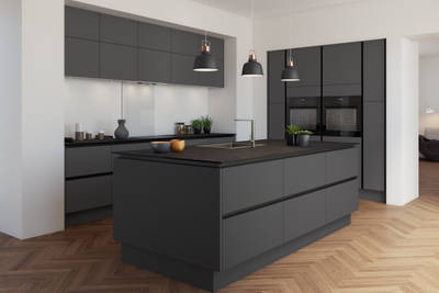 Integra Soho by Magnet. Ultra contemporary design with sleek handless doors and available in 20 different colours.