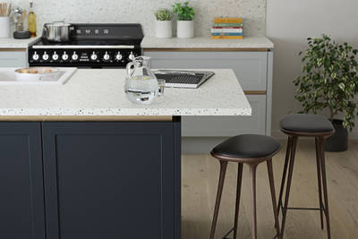 Integra Dunham Kitchen by Magnet. Premium painted matt finish with unique door style available in 20 colours.