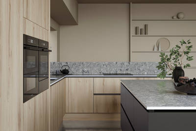 Integrated handles give Integra Portobello a sleek modern finish, perfectly offset by its organic woodgrain texture - crafted from premium Italian materials.