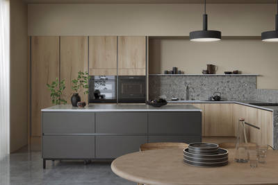 Integrated handles give Integra Portobello a sleek modern finish, perfectly offset by its organic woodgrain texture - crafted from premium Italian materials.