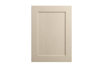 Shaker-style panelled frontal with tactile woodgrain from Magnet in neutral shade Parchment