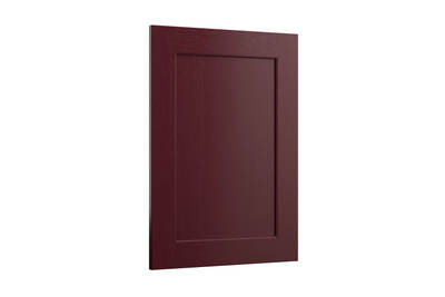 Shaker-style panelled frontal with tactile woodgrain from Magnet in neutral shade French Clay