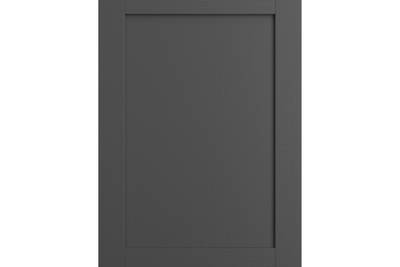 Shaker Ambleside frontal with sleek and modern frame width in the dark grey shade Graphite