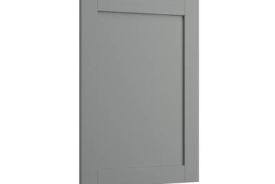 Shaker Ambleside frontal with sleek and modern frame width in the grey shade Smoke