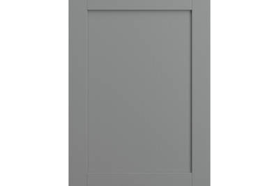 Shaker Ambleside frontal with sleek and modern frame width in the grey shade Smoke