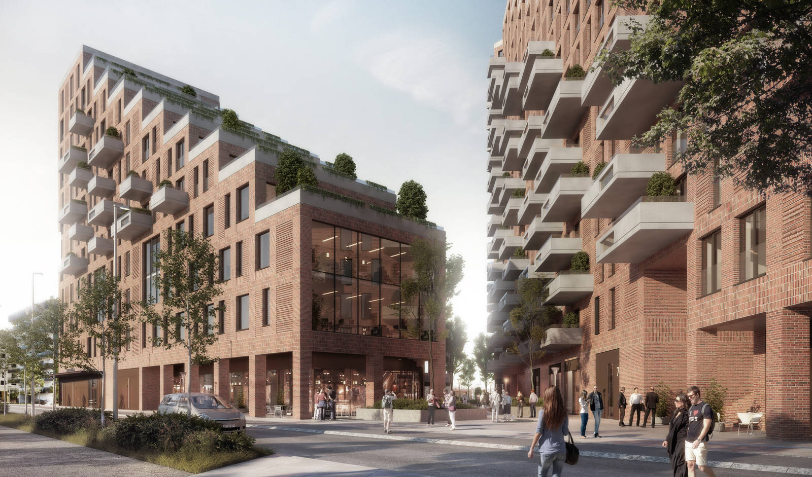 Markedshaller i Nicolinehus