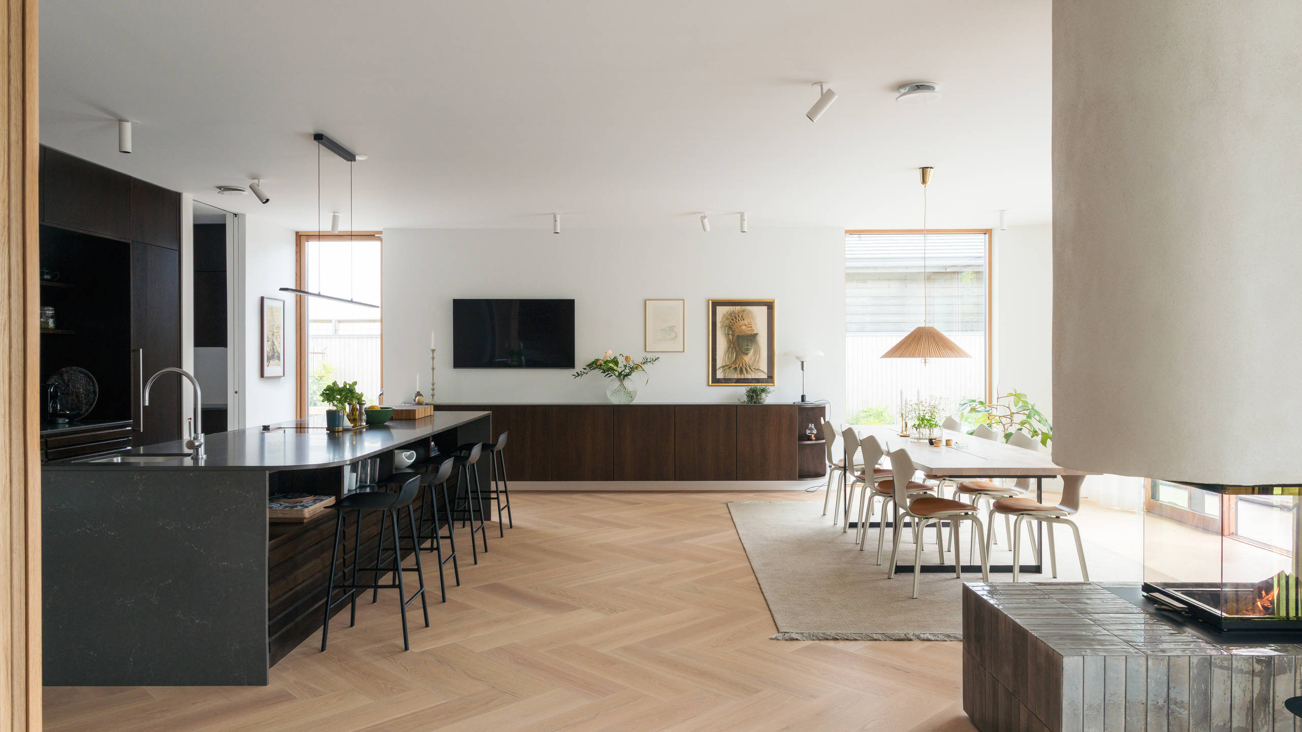 uno form bespoke kitchen in smoked oak with an exclusive, timeless, and Scandinavian expression.