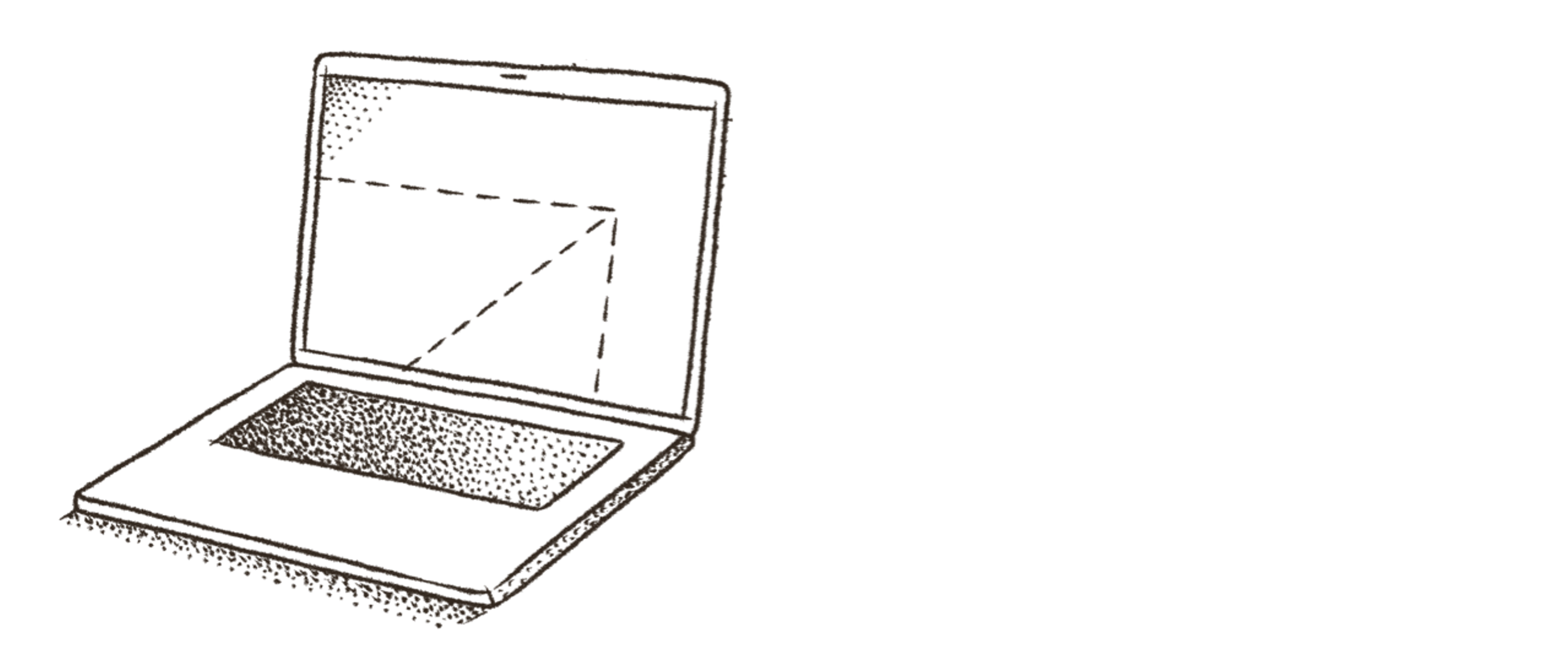 Illustration of a laptop computer