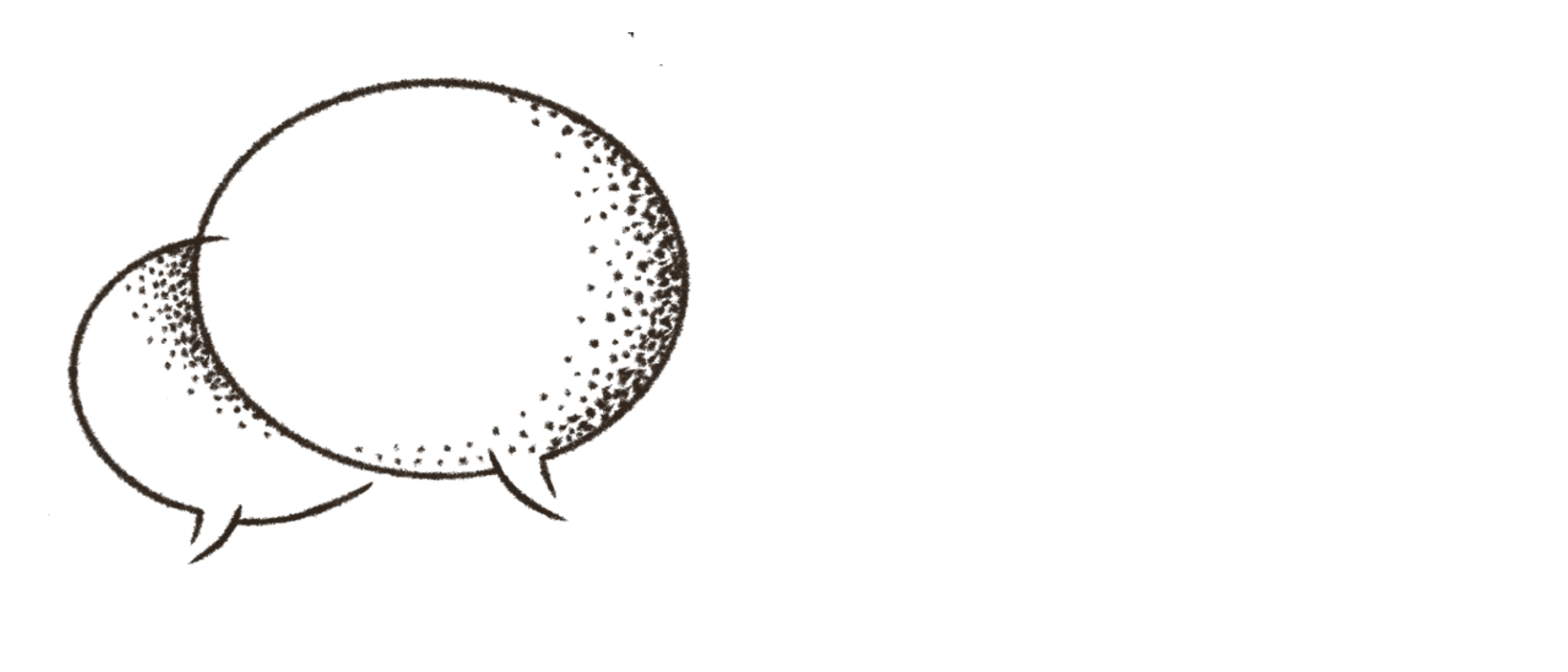 Illustration of speech bubbles