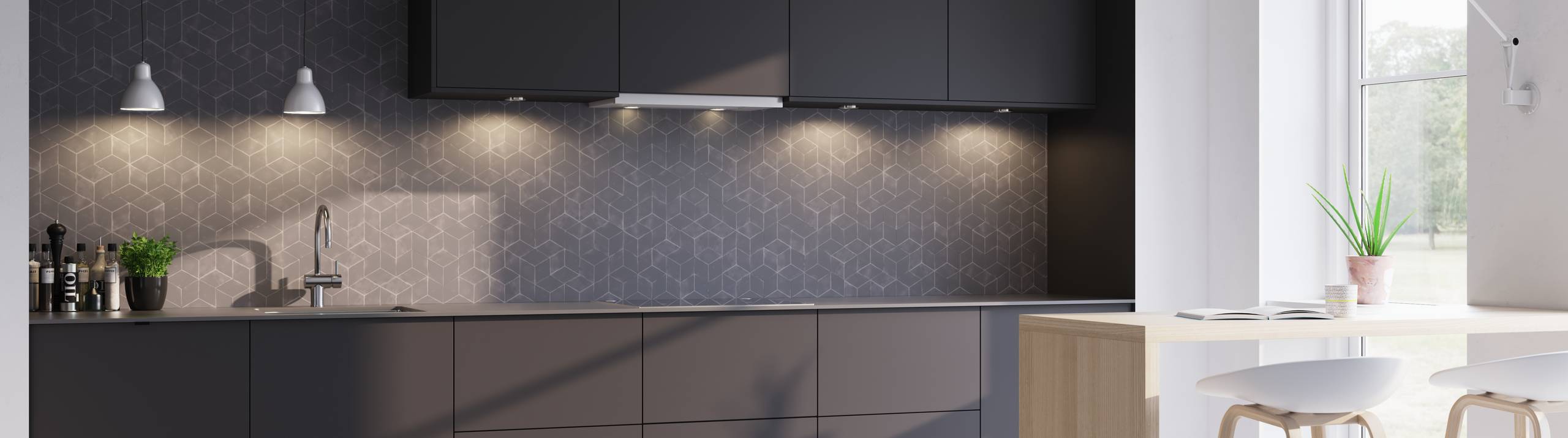 Norema kjøkken Pluss mørk grå  S7500N grått kjøkken