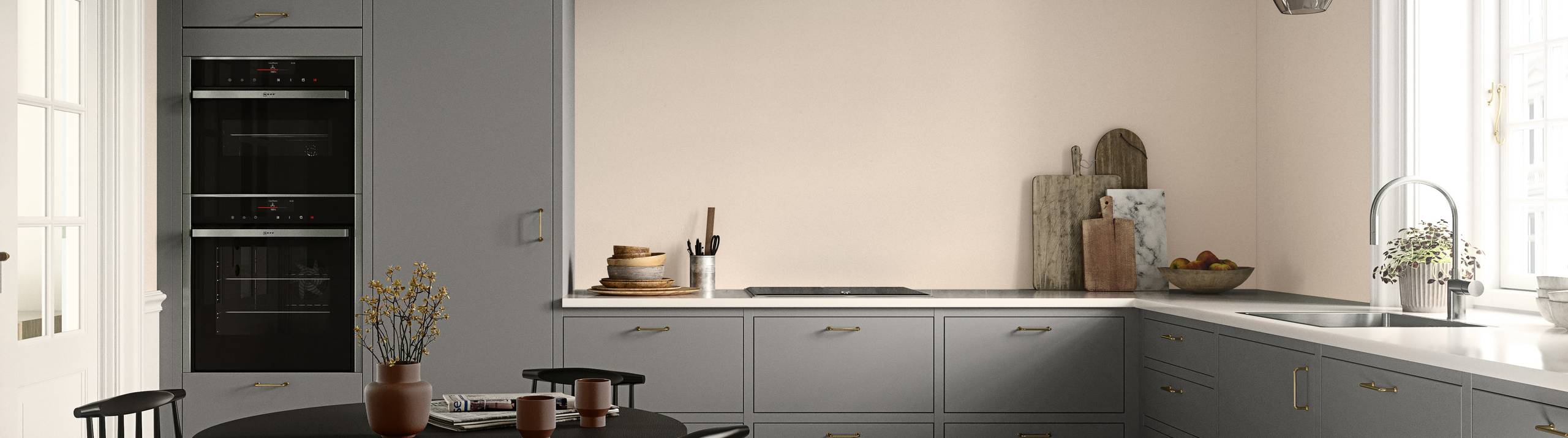 Athena Fusion i farven Søsten med Corian bordplade