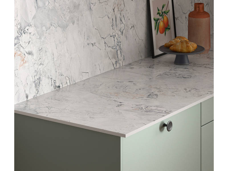 Statuarietto Marble Compact Laminate Worktop | Magnet